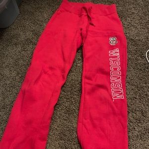 Wisconsin badgers sweatpants